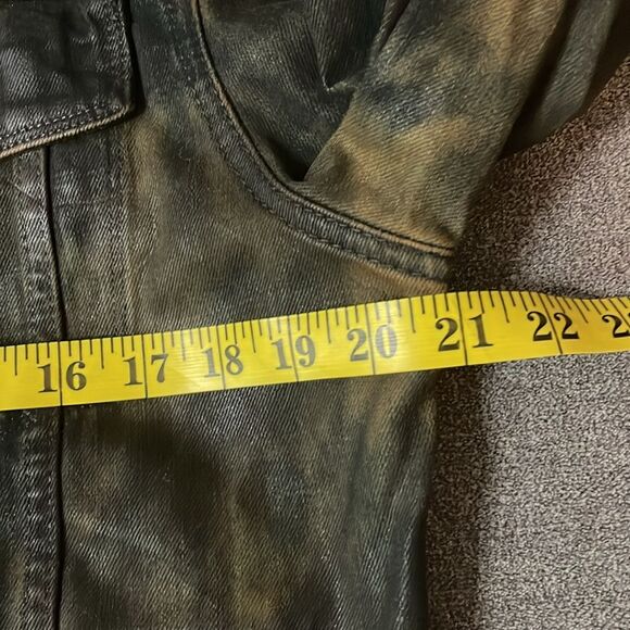 7 for all man kind jean jacket camo Size M - Picture 9 of 10